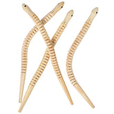 Wooden Snakes - 12 Count